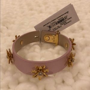 Brand new kate spade leather flower bracelet